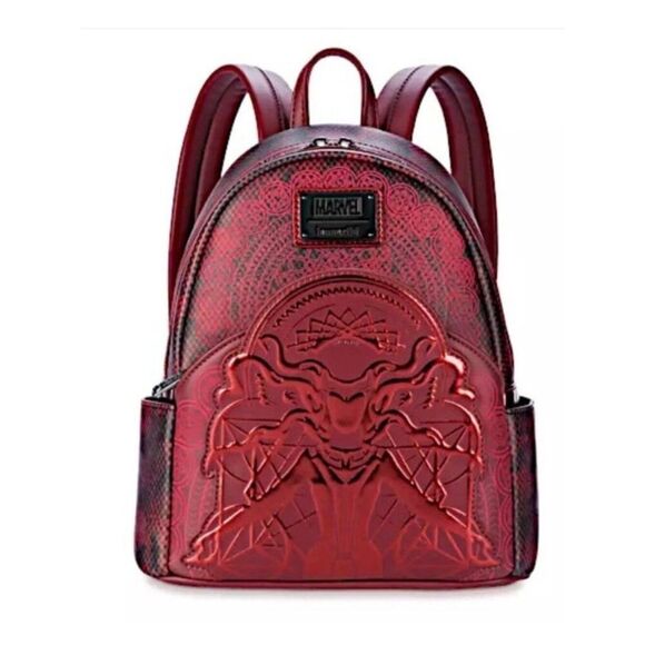 Loungefly Handbags - Disney Parks Loungefly Marvel Mystical Avenger Scarlet Witch Red Mini Backpack